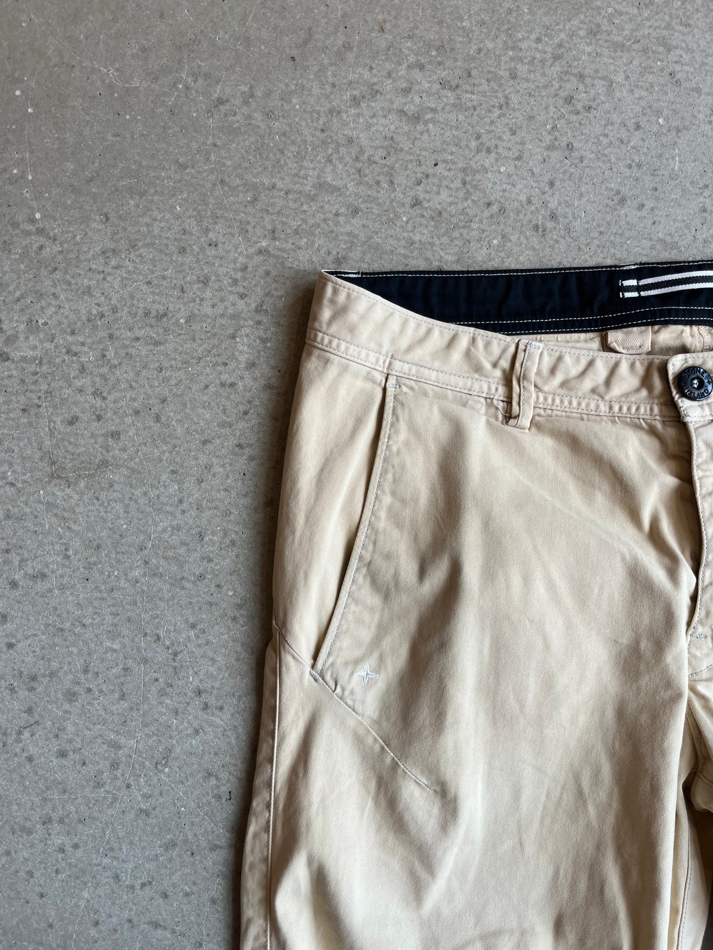 Stone Island Straight Fit Cream W33