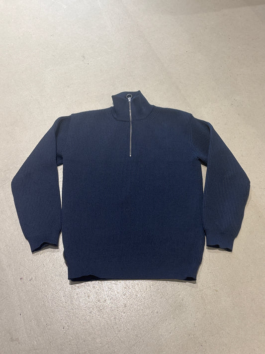 Nanamica Half Zip Knit Navy Large
