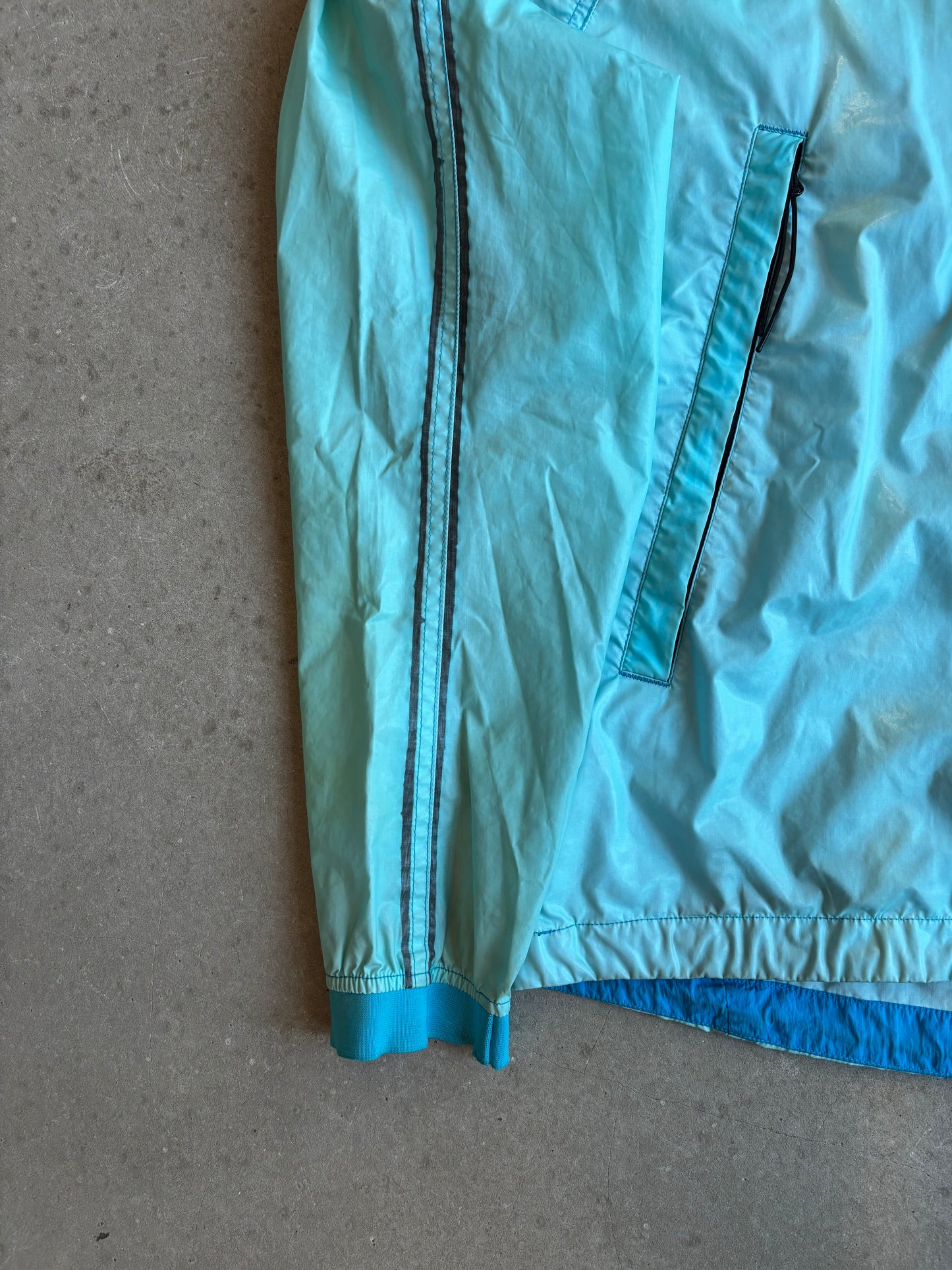 Cp Company Rubber Coated Jacket Blue Medium