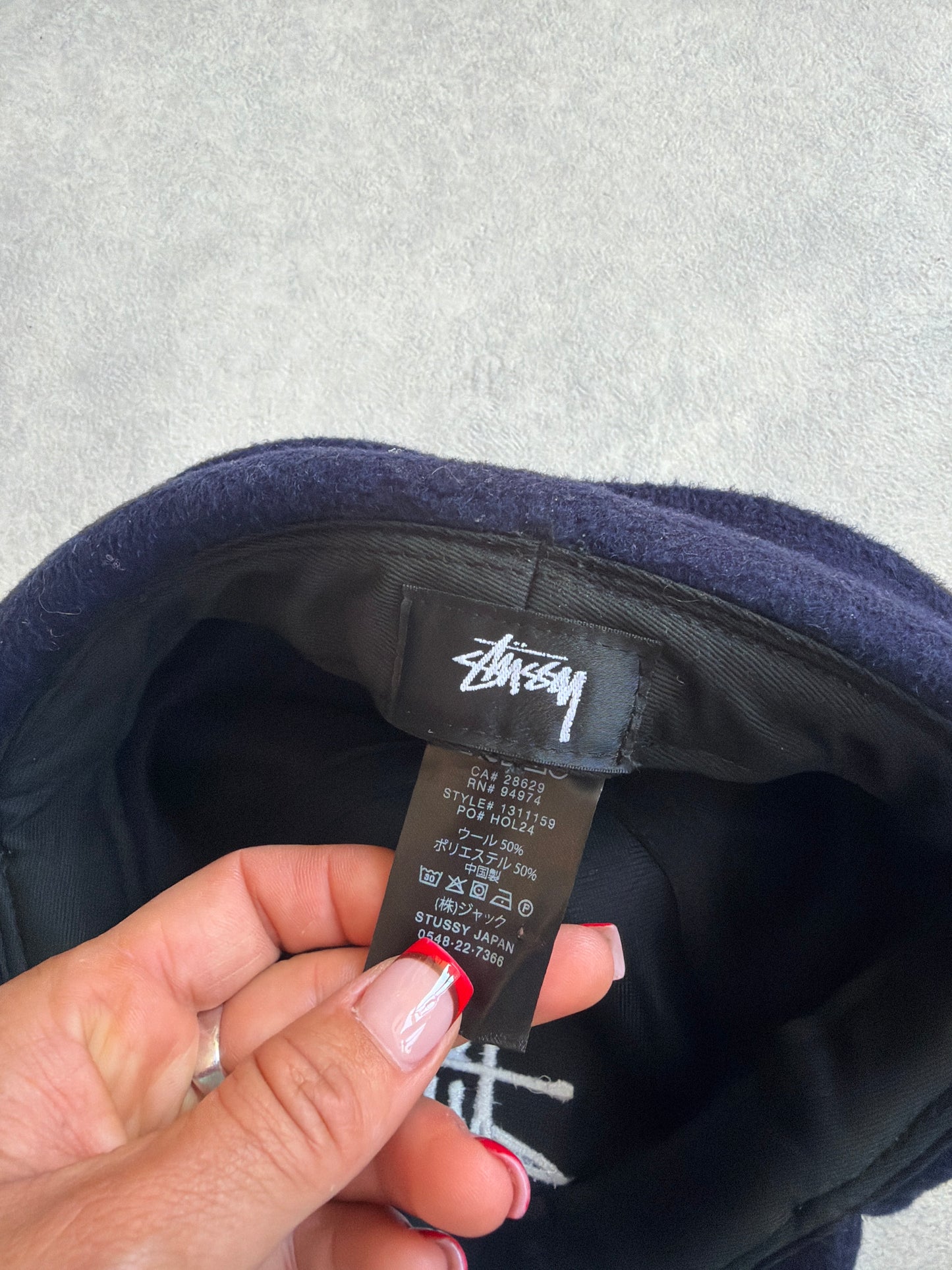 Stussy Flap Wool Hat Navy
