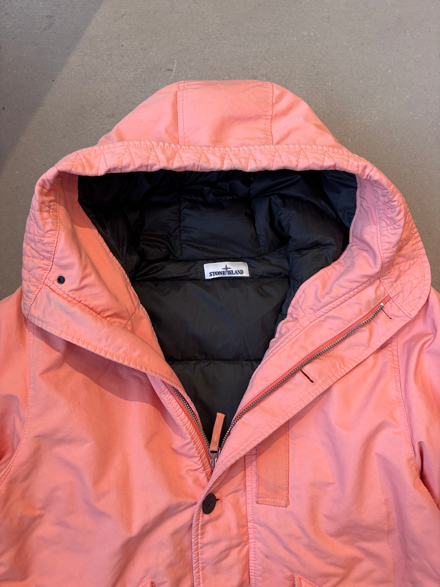 Stone Island David-tc Parka Down Jacket Peach XL