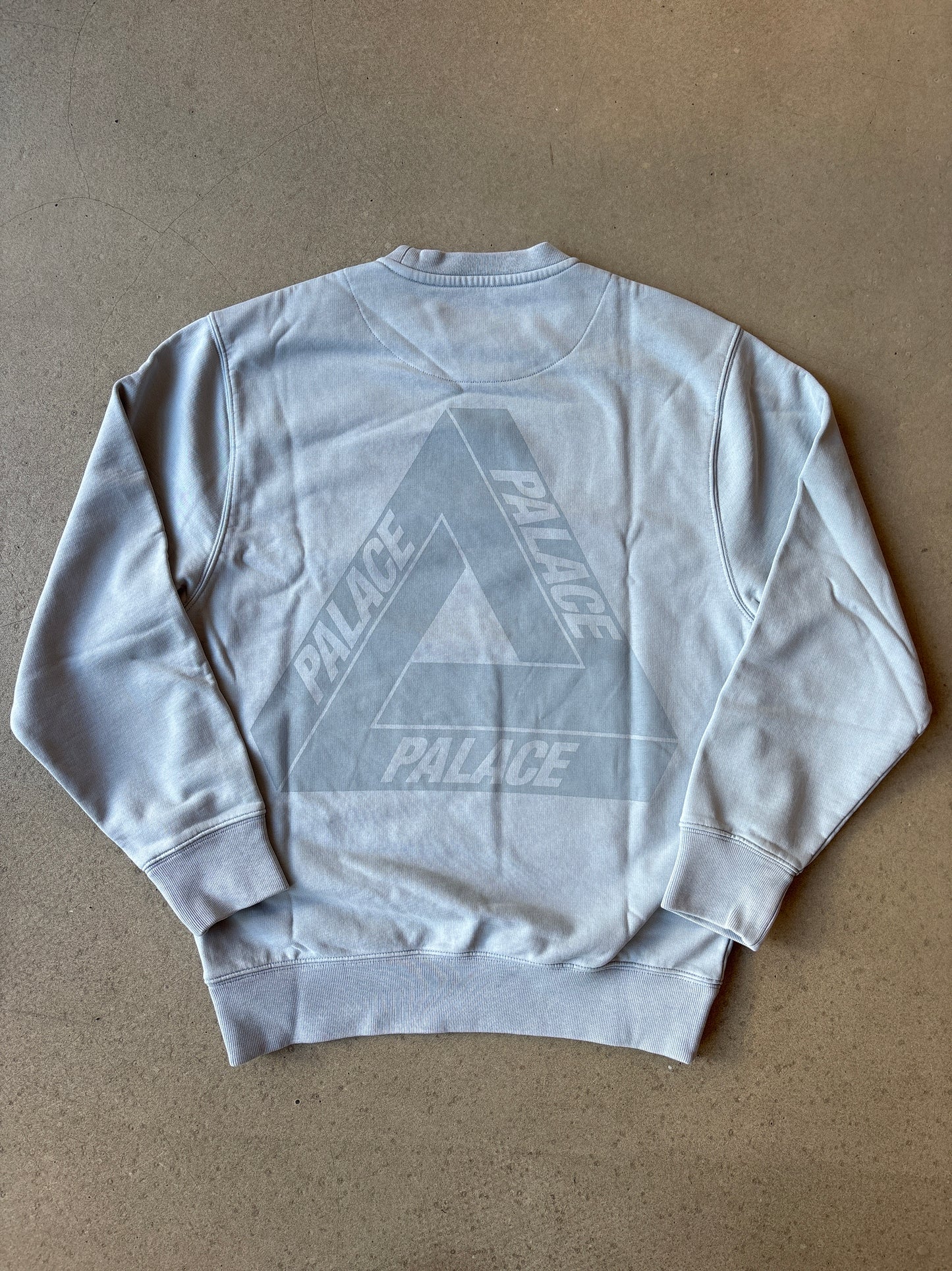 Palace Spray Tri-Ferg Crewneck Hazy Blue S