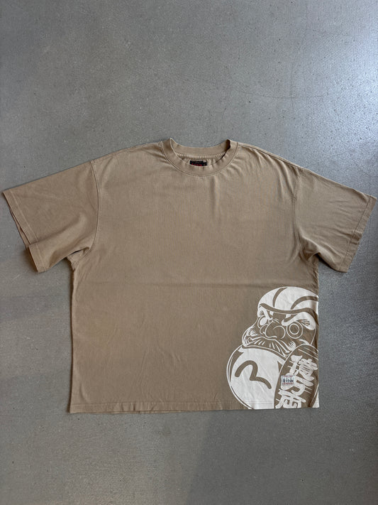 Evisu Tee XXL Beige 'Mighty Daruma'