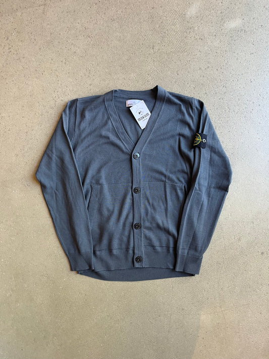 Stone Island Soft Organic Cotton Cardigan Grey M
