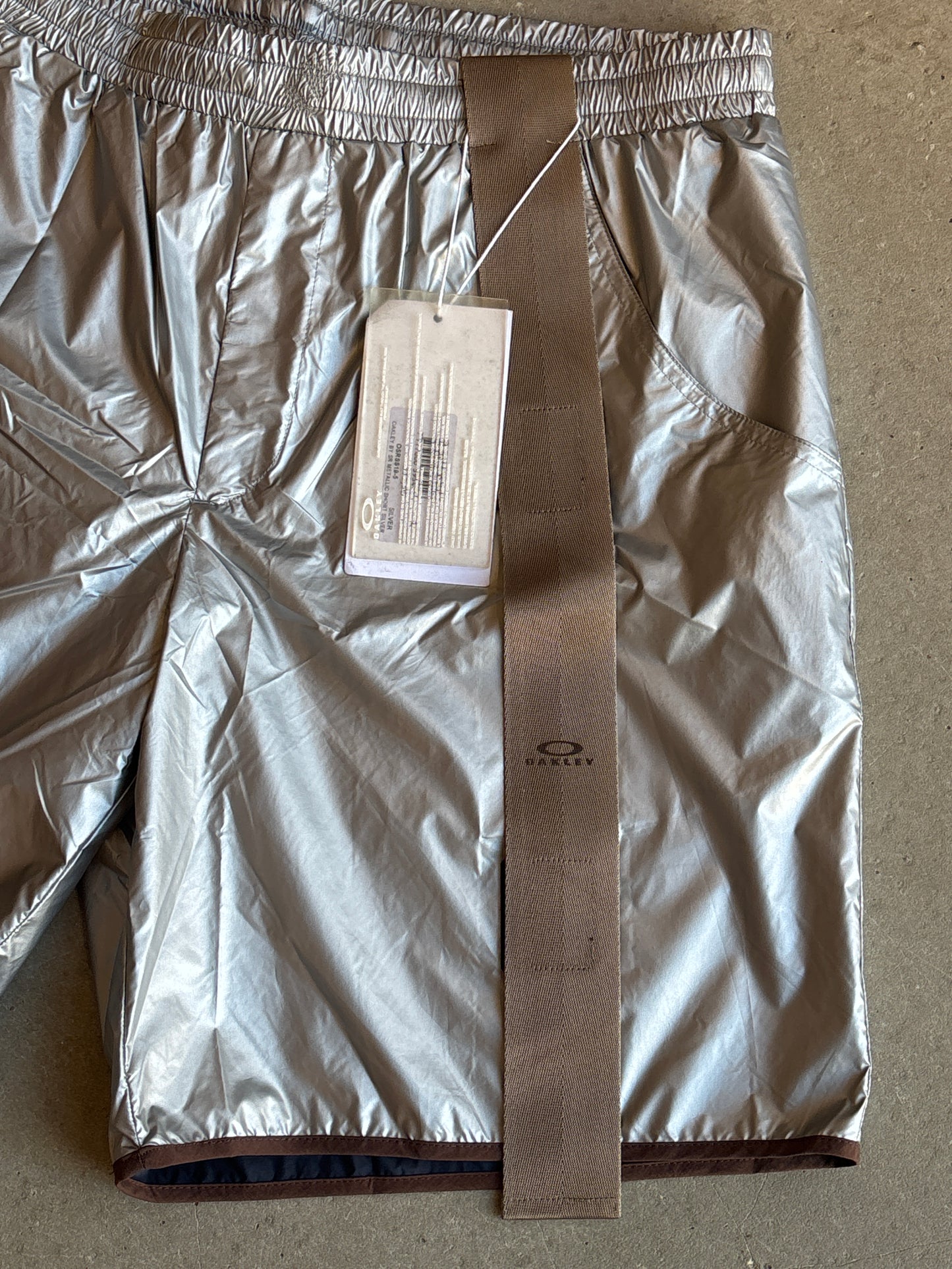 Oakley  By Samuel Ross Metallic Velcro Shorts Size L