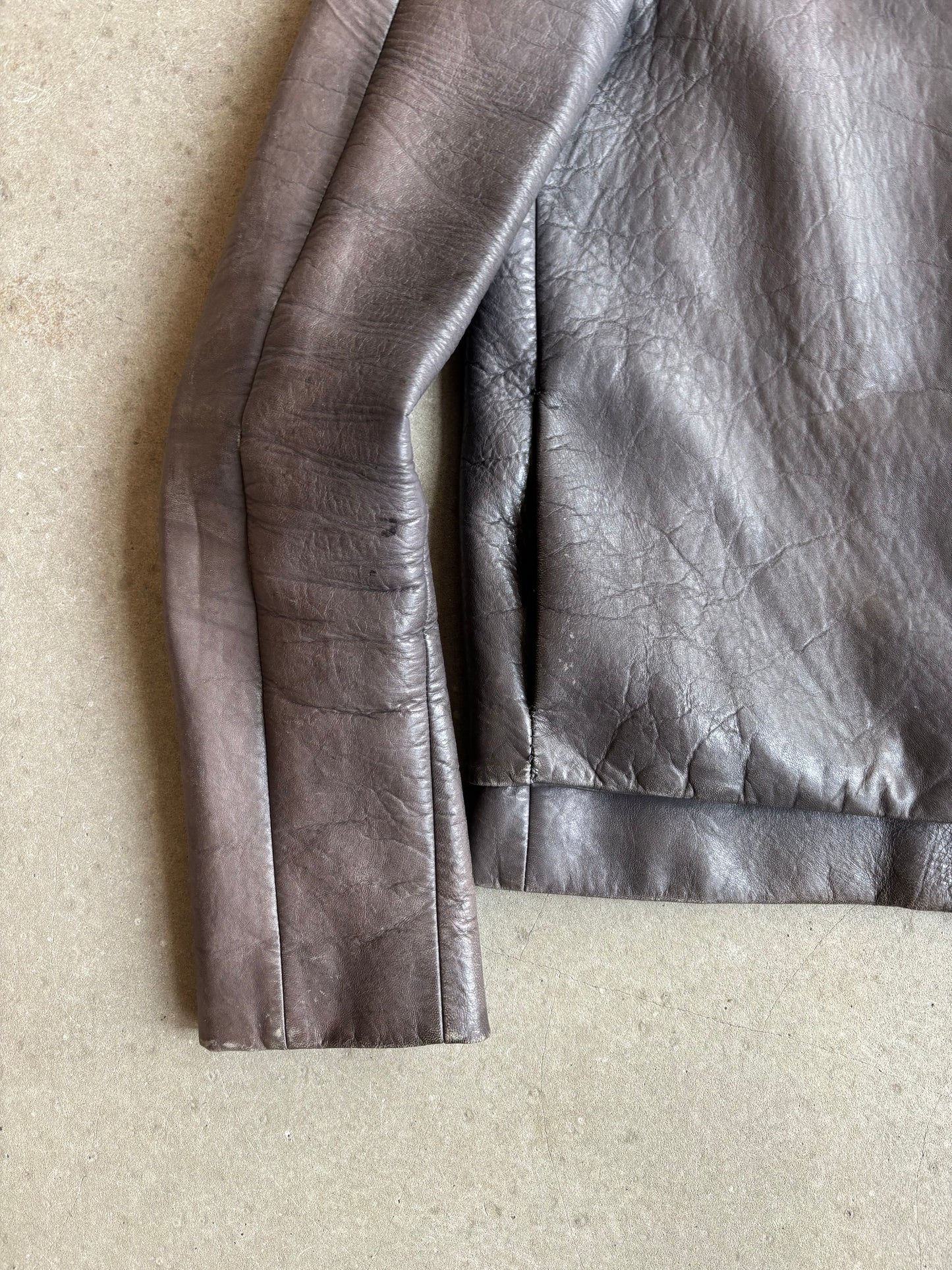 Marni Gumy Double Leather Jacket Grey Medium