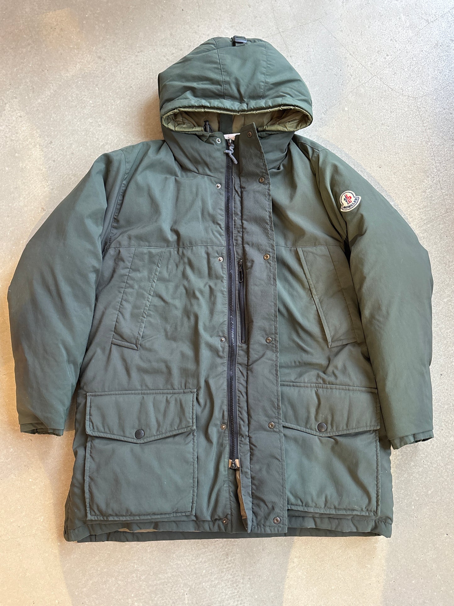 Moncler Down Jacket Green M