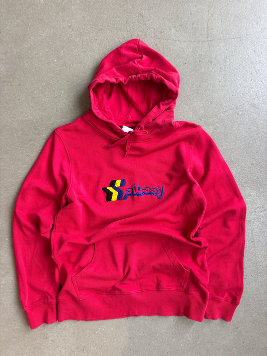 Stussy 3 Stars Hoodie Red S