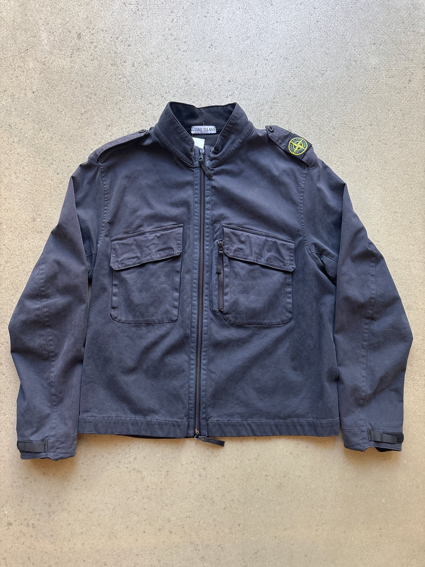 Vintage Stone Island Shoulder Patch Double Lined Jacket Navy XXL