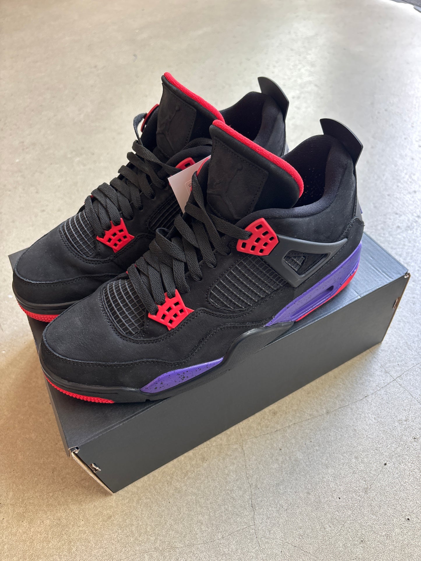Jordan 4 Retro Raptors Black 45