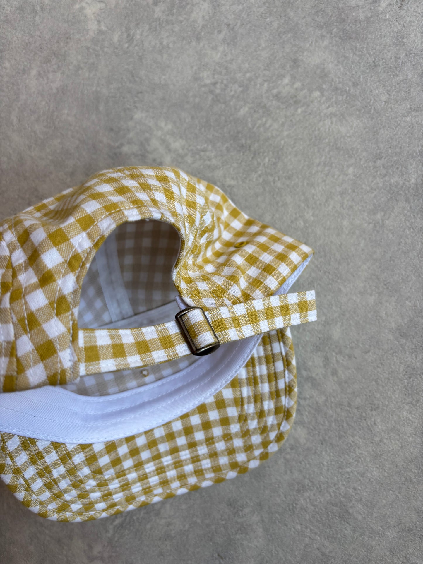 Pop Trading Company Cap Five Panel Checkered Yellow