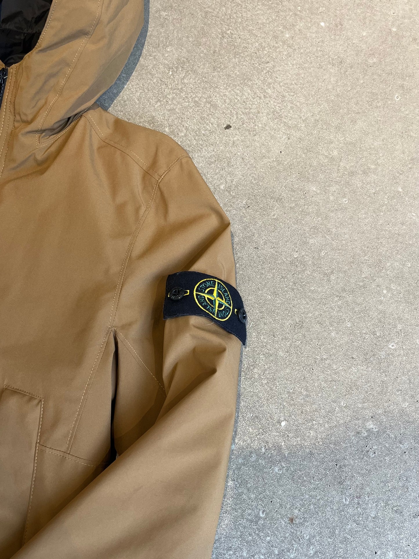 Stone Island Brown Soft Shell Jacket S