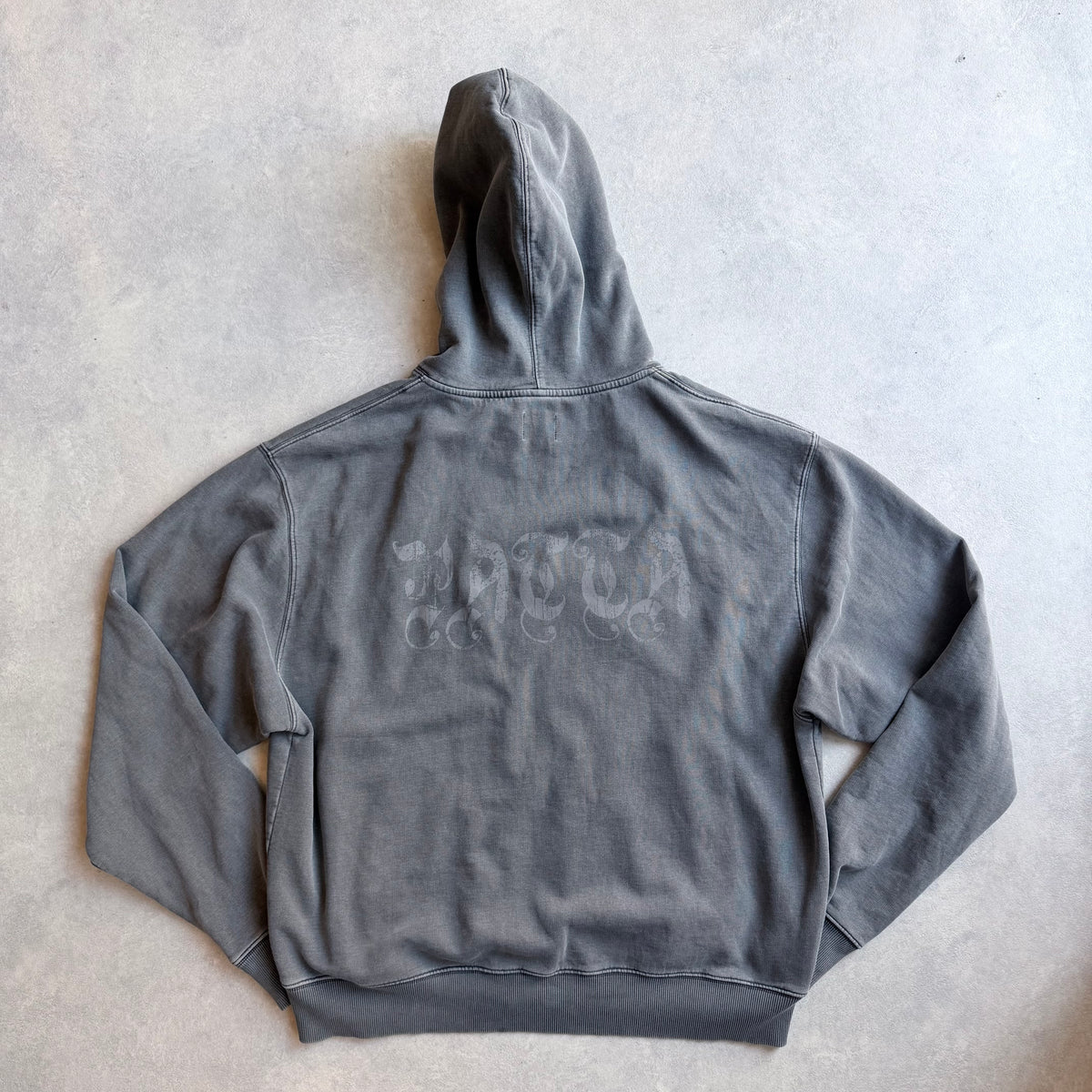 Patta Studded Washed Zip Up Hooded Sweater XL