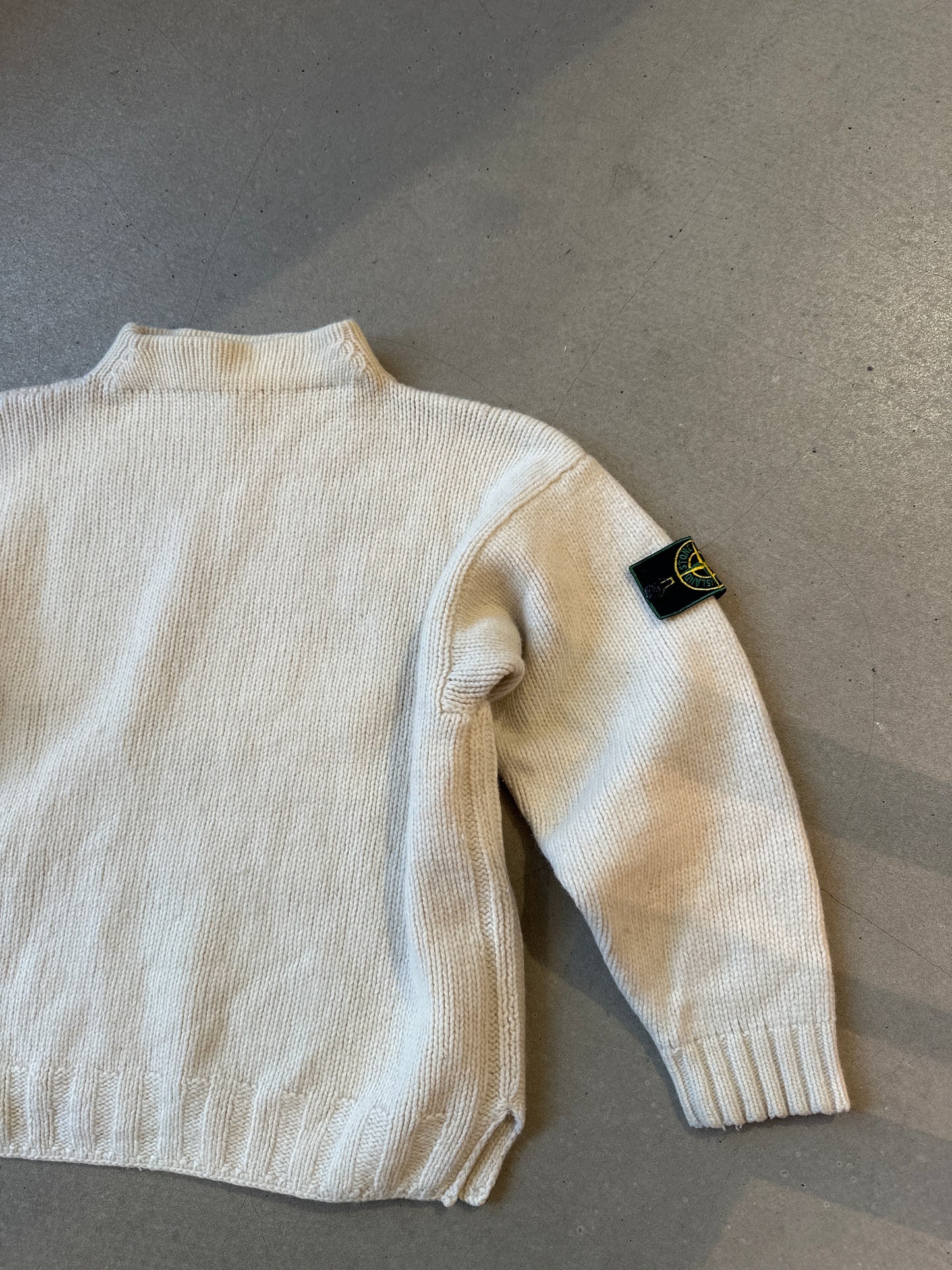 Stone Island 90's Knit Sweater White S