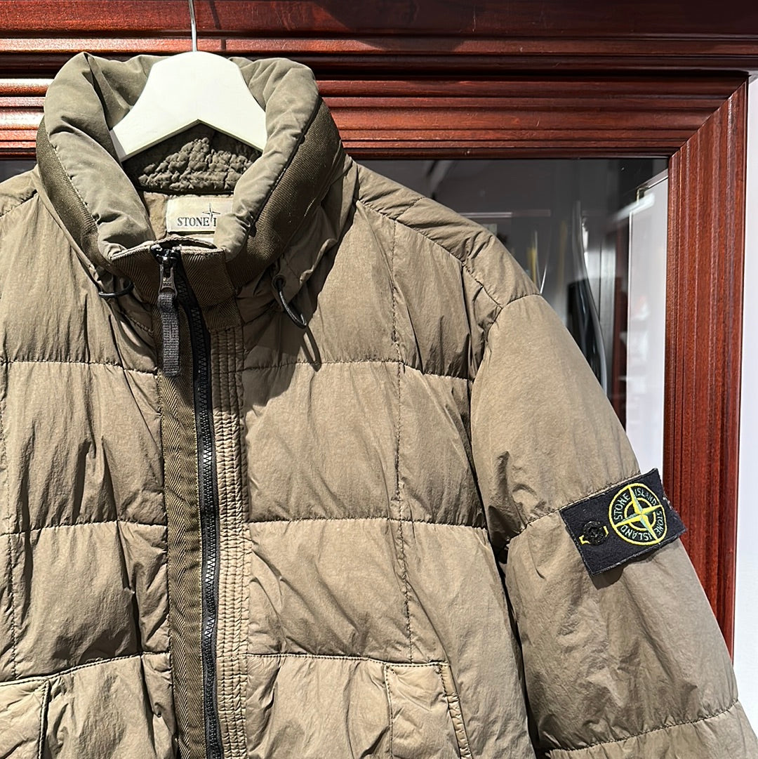 Stone island crinkle top reps olive