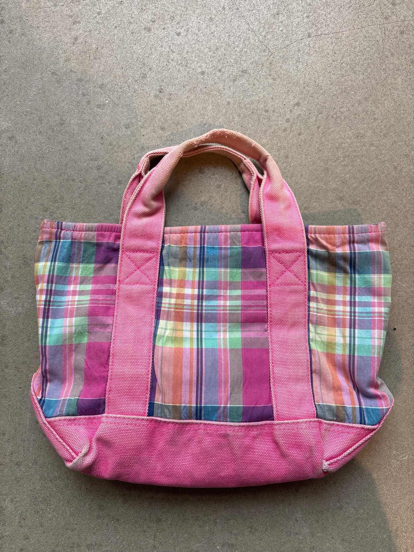 Polo Ralph Lauren Tartin Tote Bag Pink