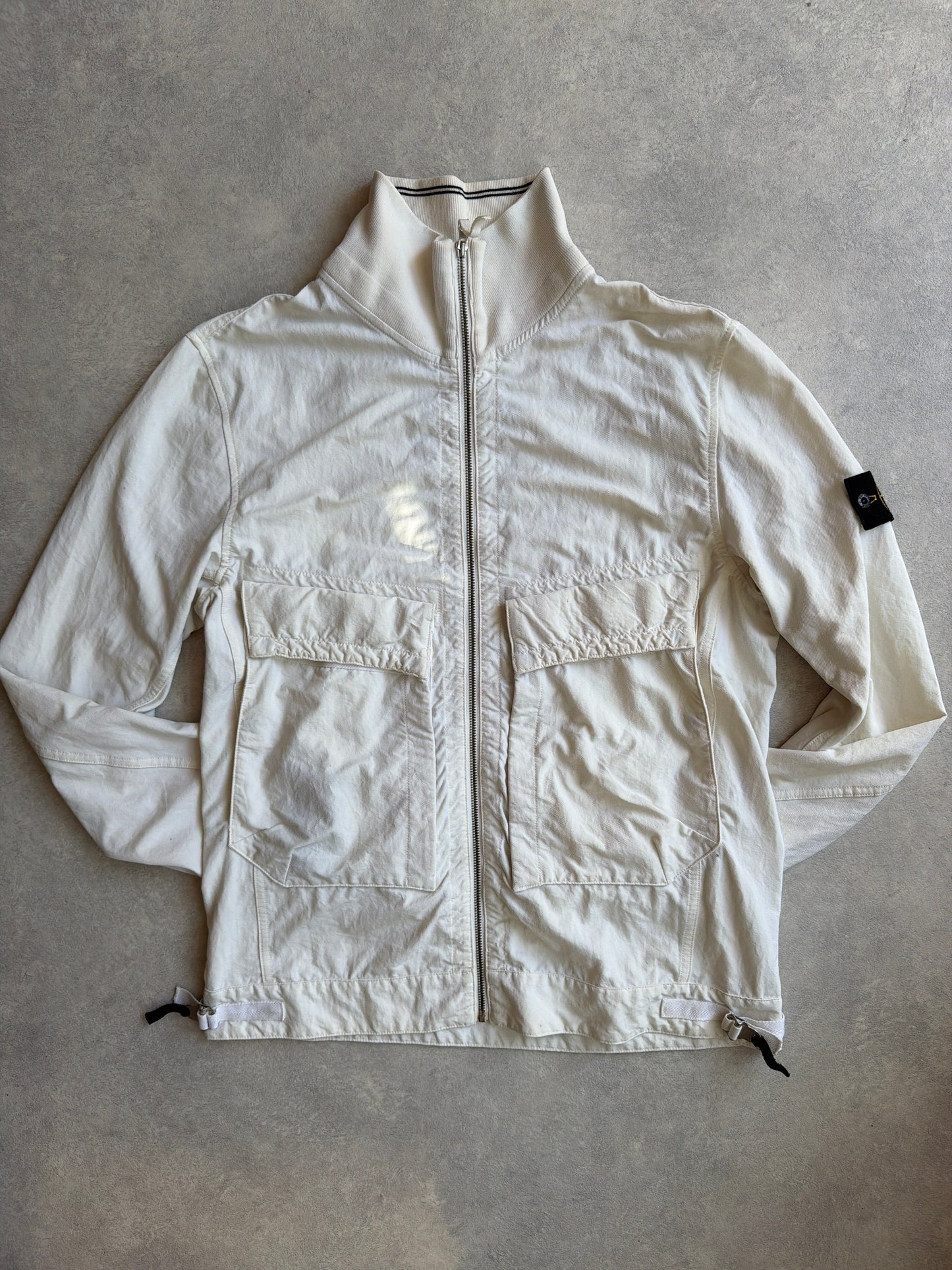Stone Island Garment -Dyed Utility White/Beige Jacket XL