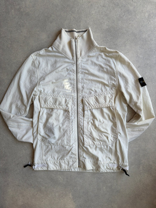 Stone Island Garment -Dyed Utility White/Beige Jacket XL