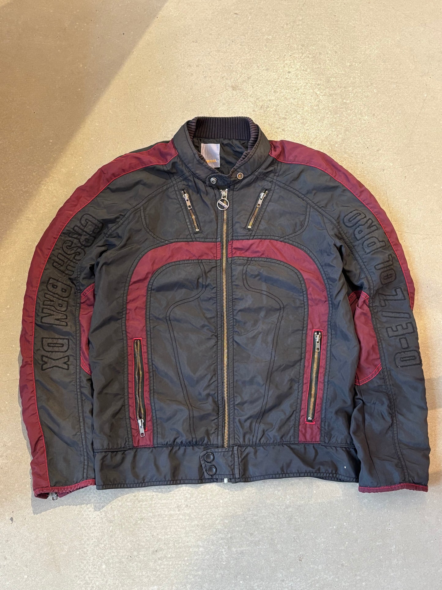 Vintage Diesel Bikers Jacket Black XL