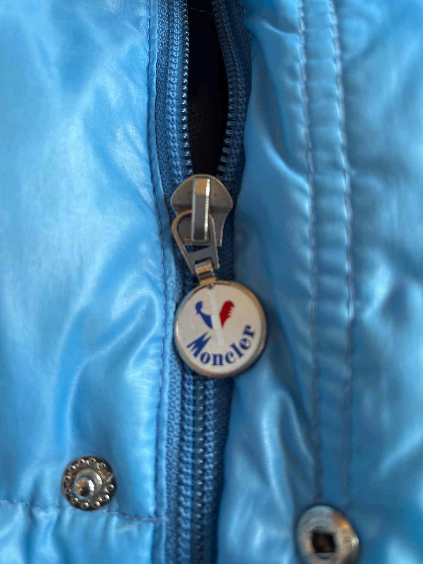 Vintage Moncler 80s Grenoble Puffer Jacket Blue 4XL