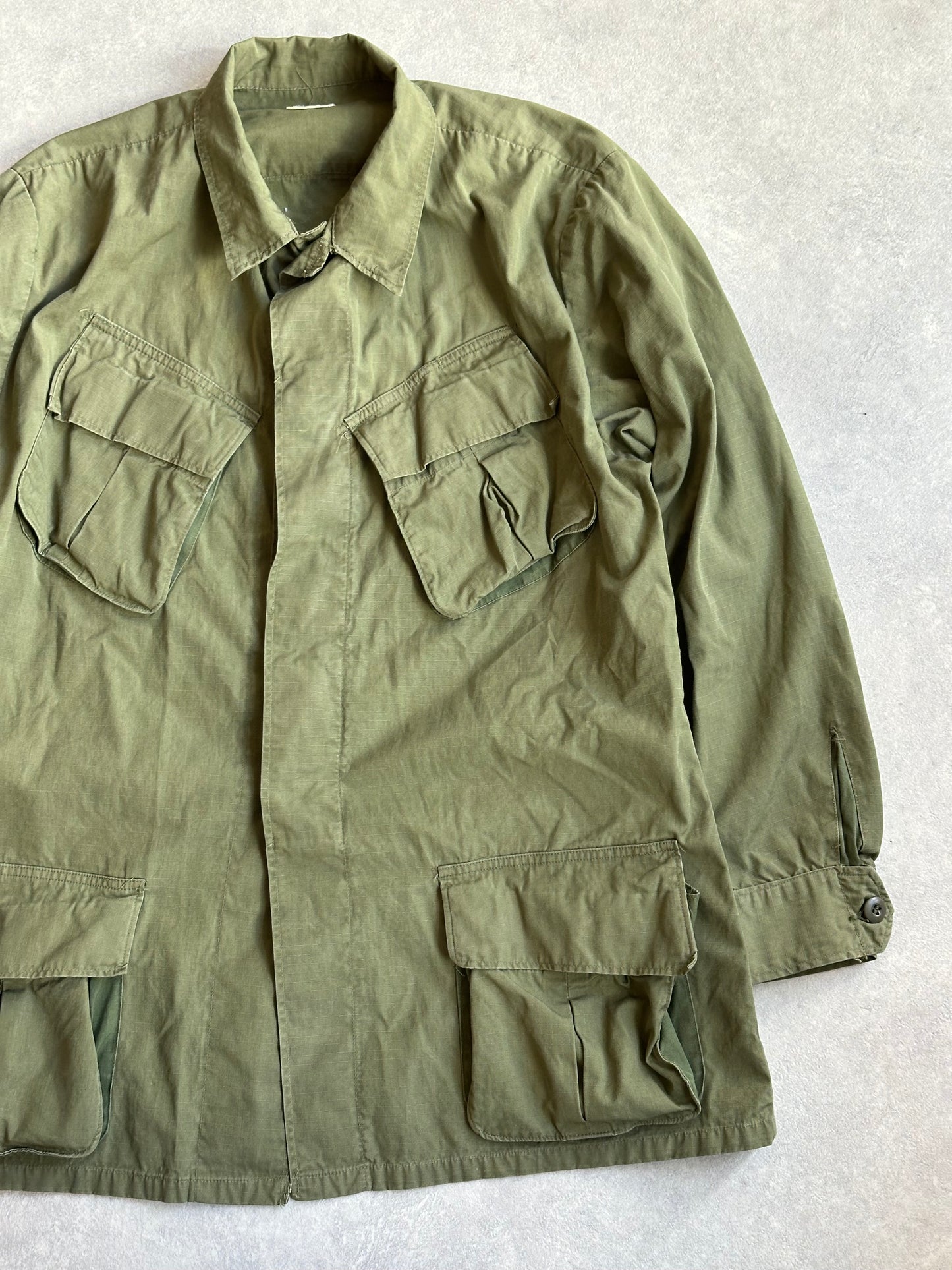 Amerikaanse militaire schuine zak ripstop jas groen large