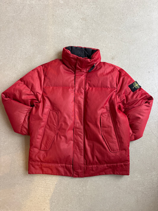 Stone Island 3 layer Down Jacket Red XL