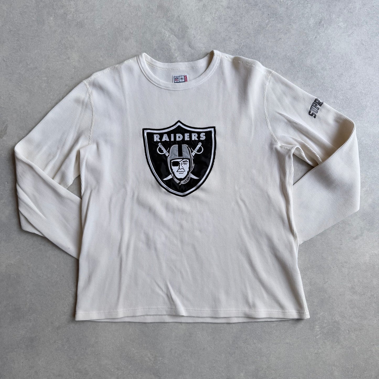 Supreme NFL x Raiders x 47 Thermal Beige/White L