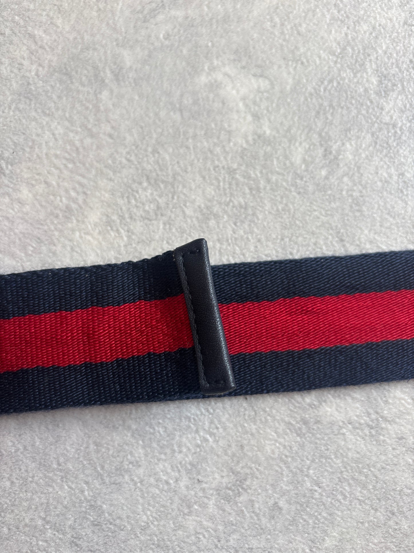 Gucci Cloth Belt Blue Red