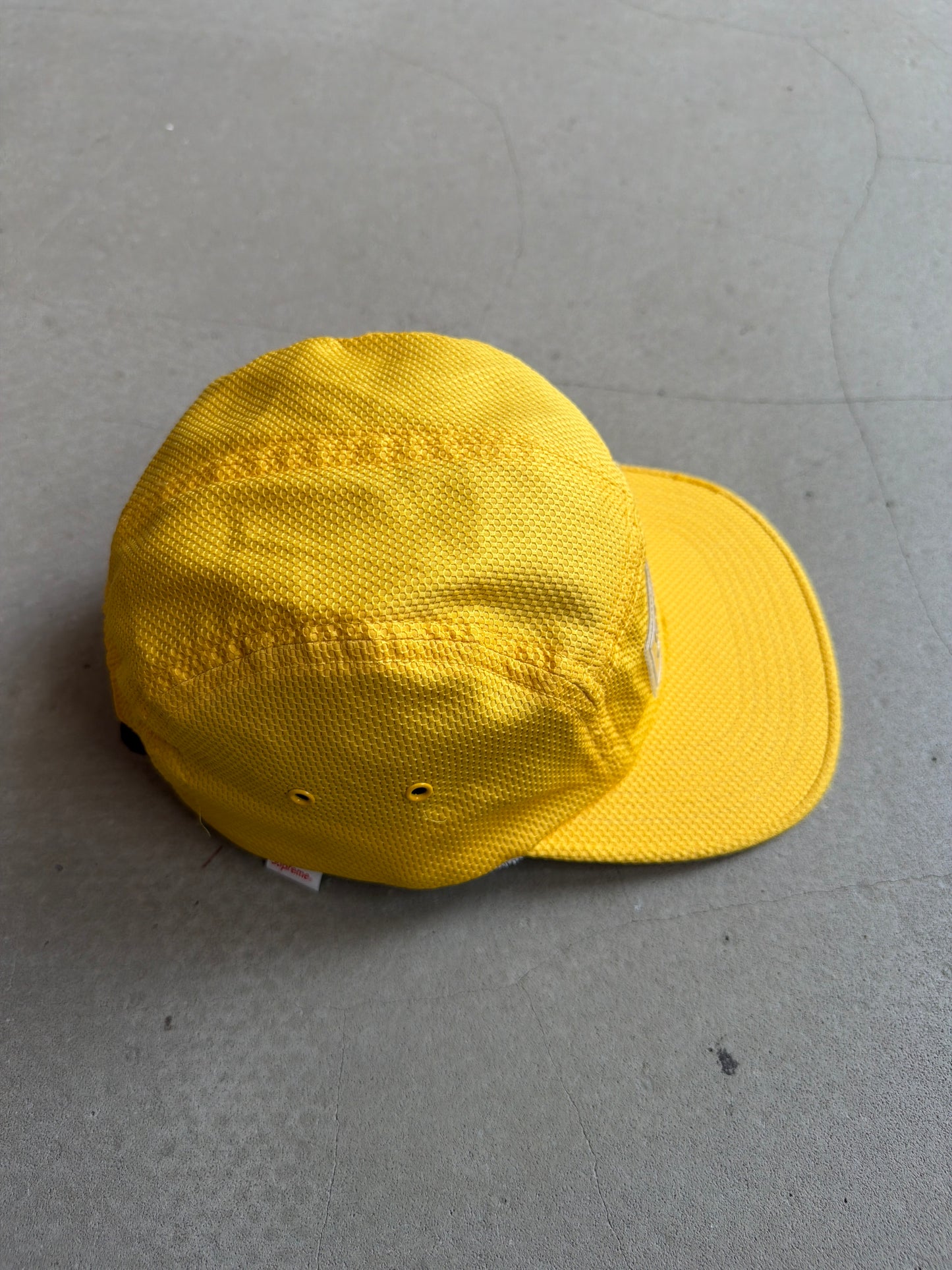Supreme Nylon Pique Camp Cap 5 panel Yellow