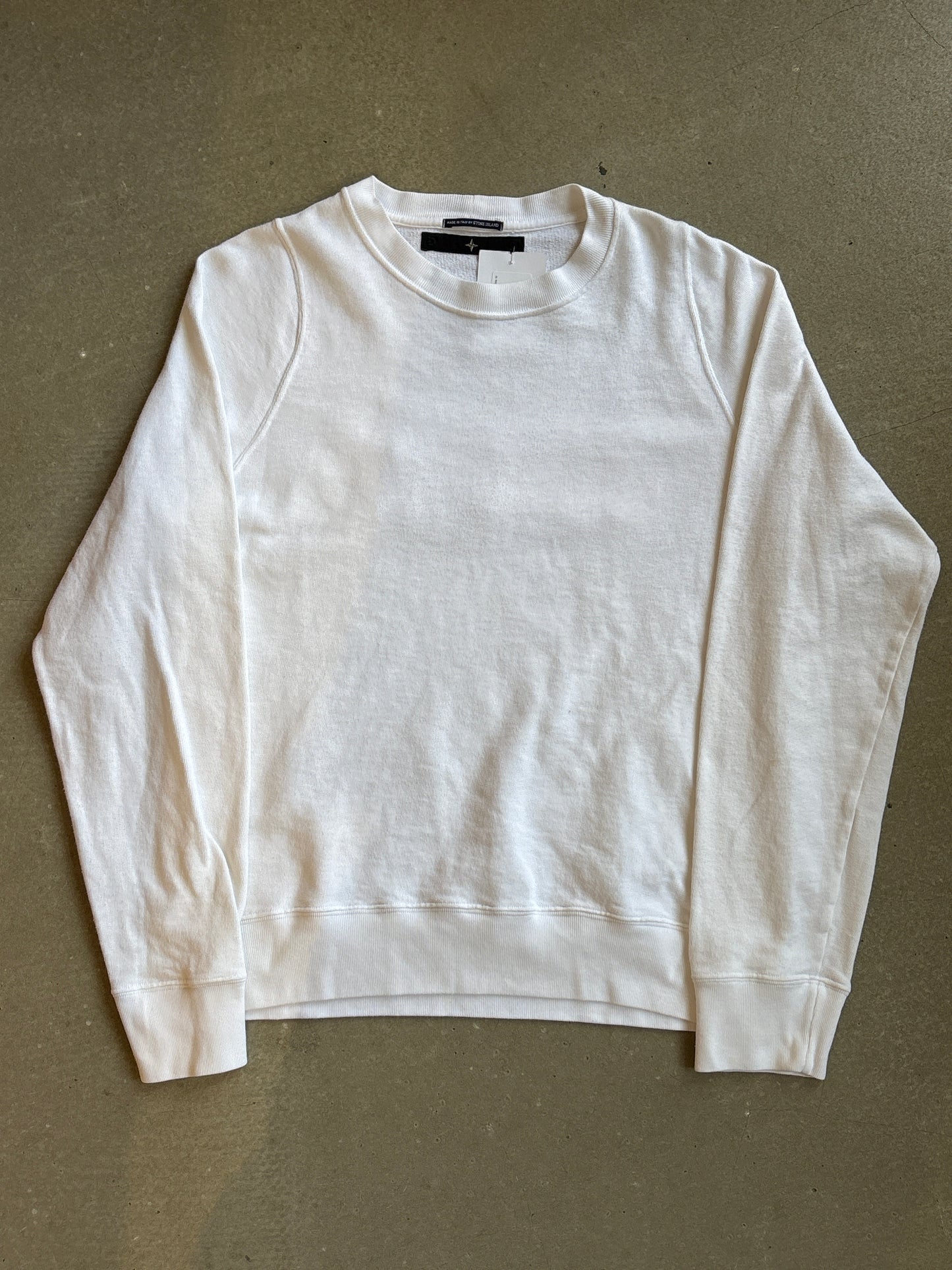 Stone Island Denims Logo Sweater White M