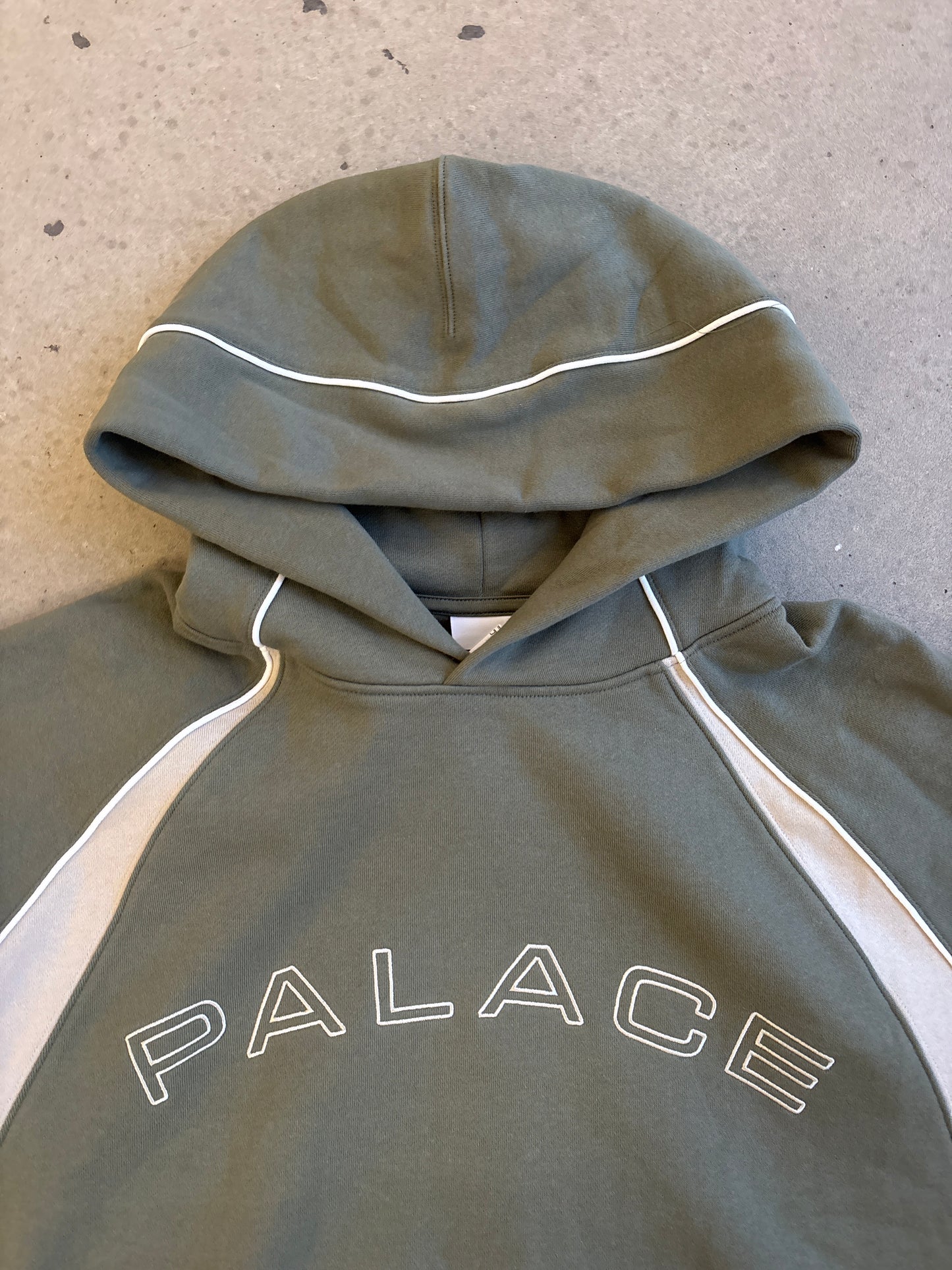 Palace Piped Panel Hood The Deep Green
