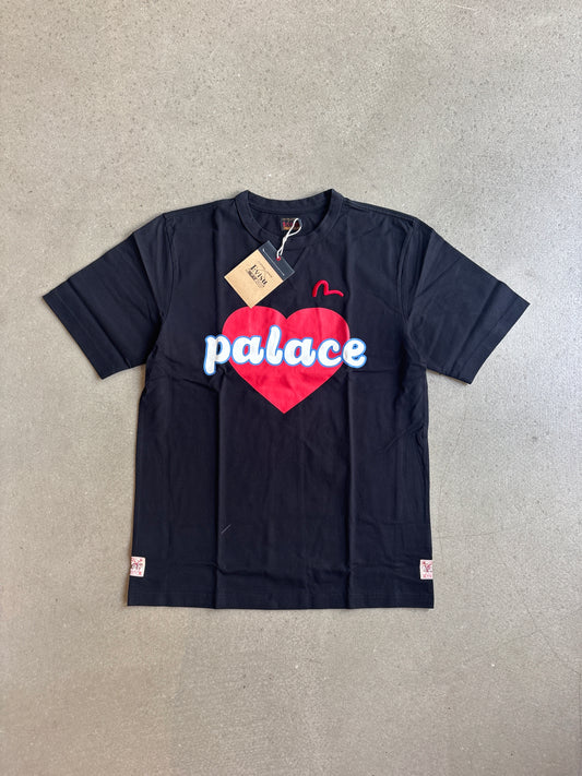Palace x Evisu Heart T-shirt Black