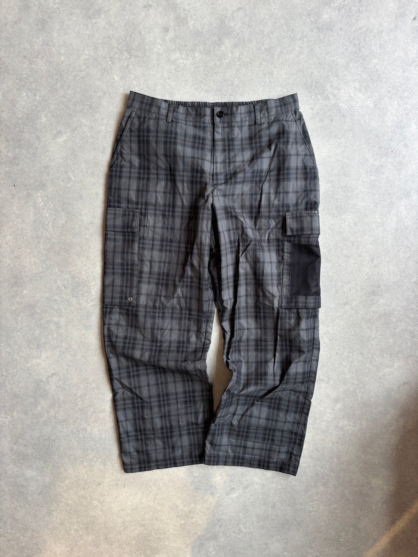 Burberry Pop Trading Company Reflective Cargo Pants Grey Size 56