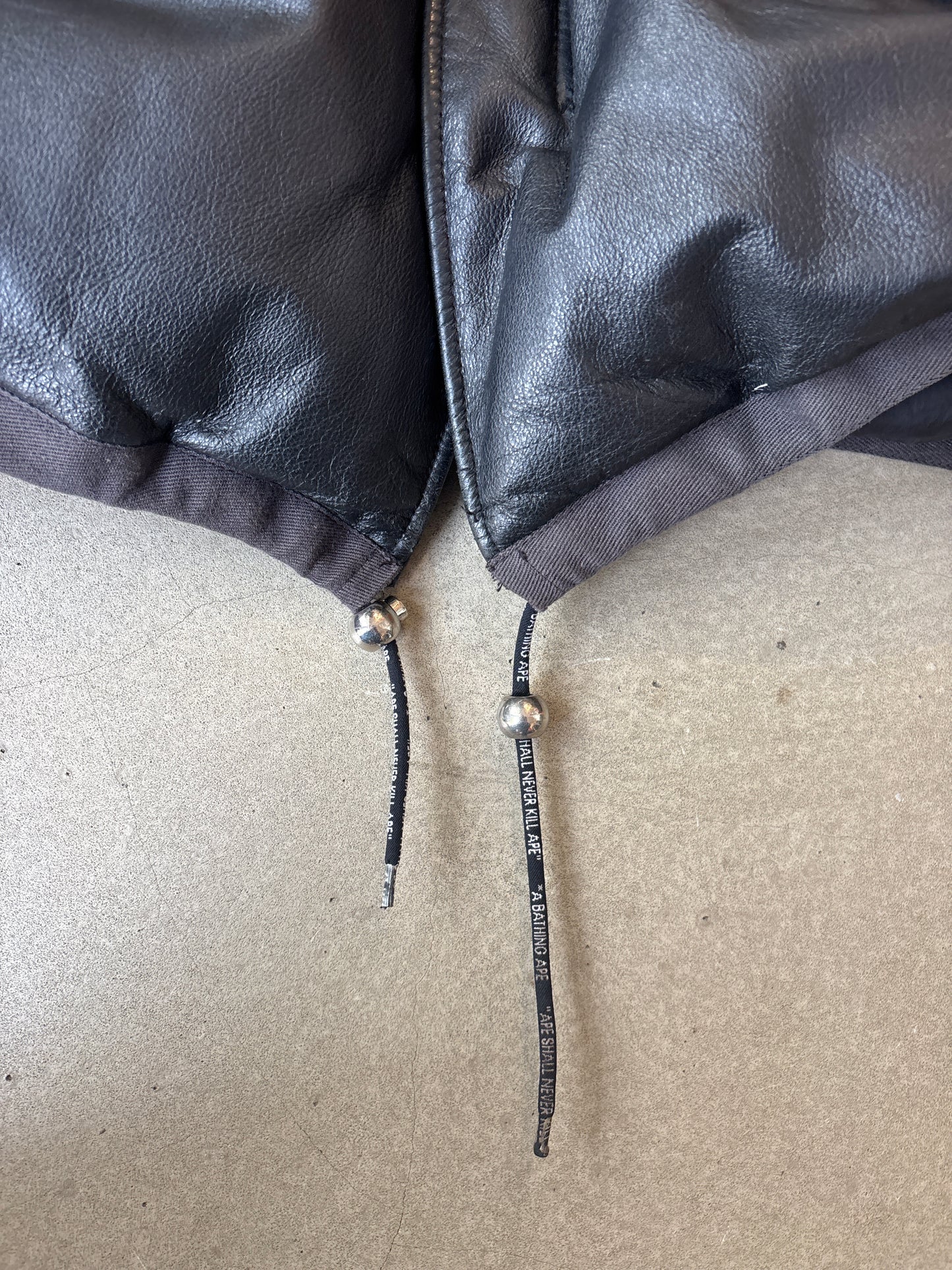 Babe A Bathing Ape Leather Jacket L