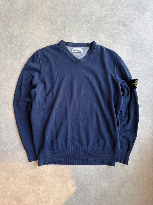 Stone Island V-Neck Blue XXL