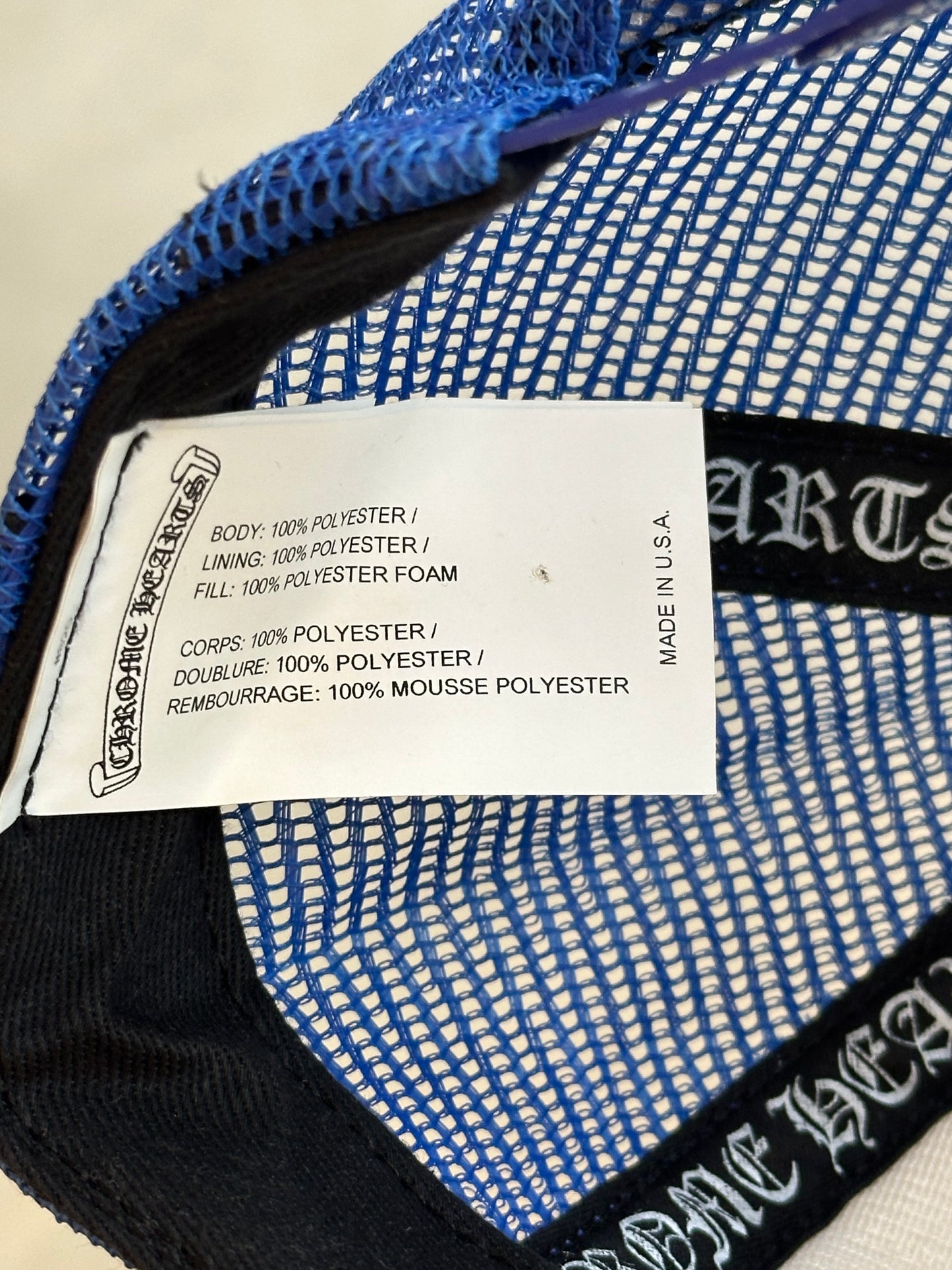 Chrome Hearts Multicolor Cross Trucker Hat "Blue"