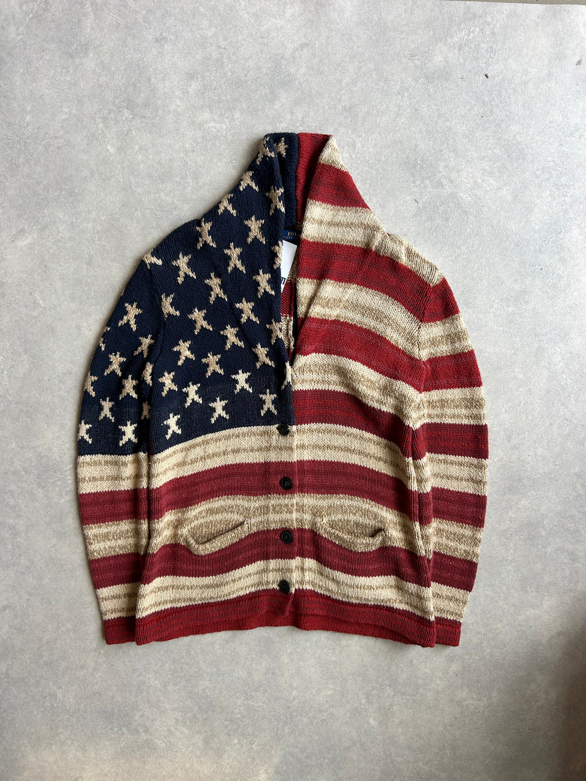 Ralph Lauren Polo Flag Cardigan XL