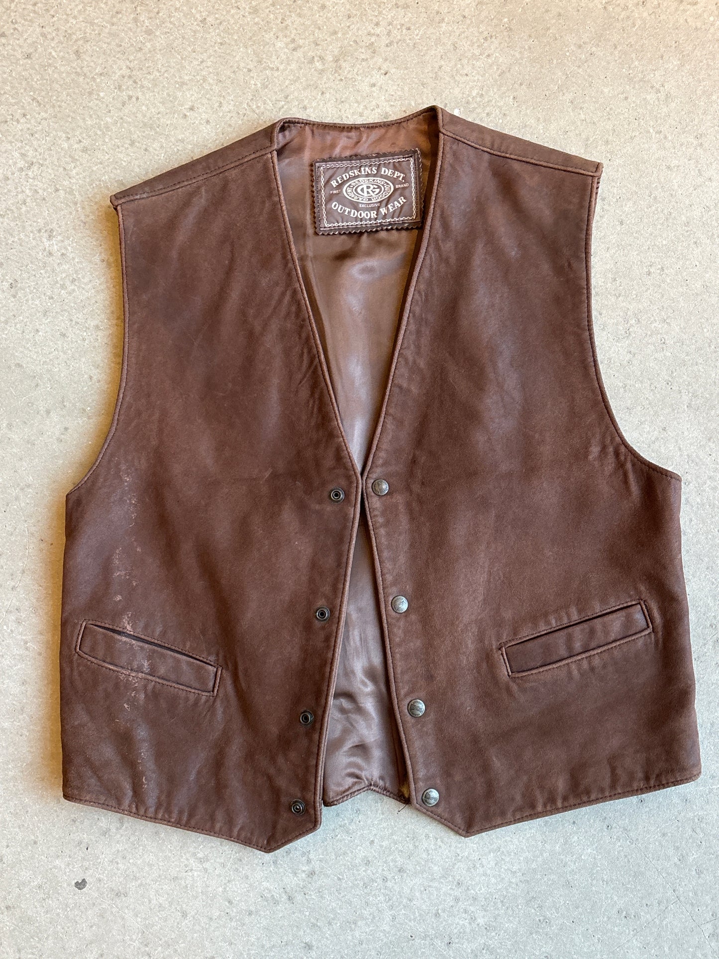 Redskins Brown Leather Gilette XL