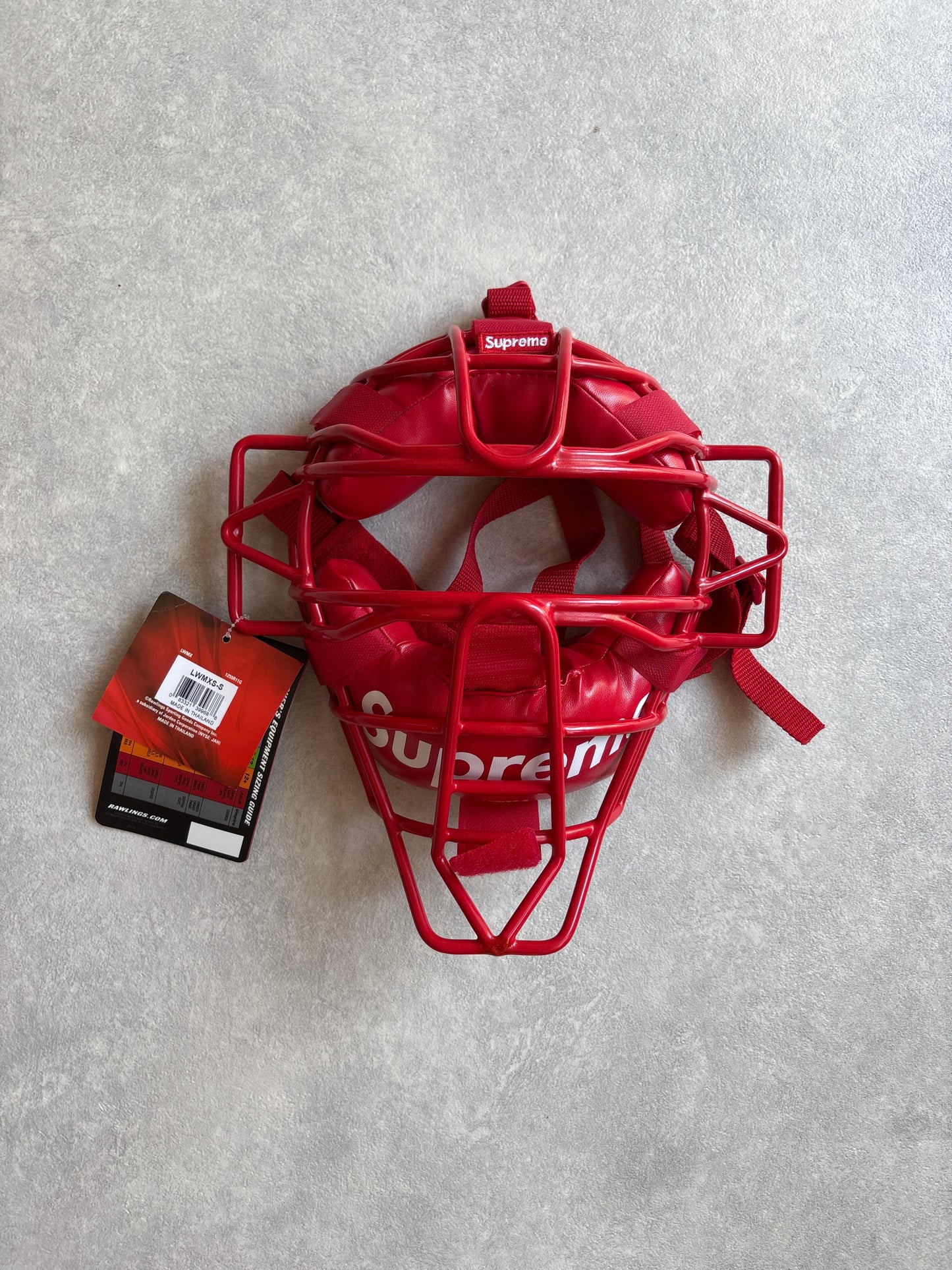 Supreme Rawlings Catcher's Mask Red SS18