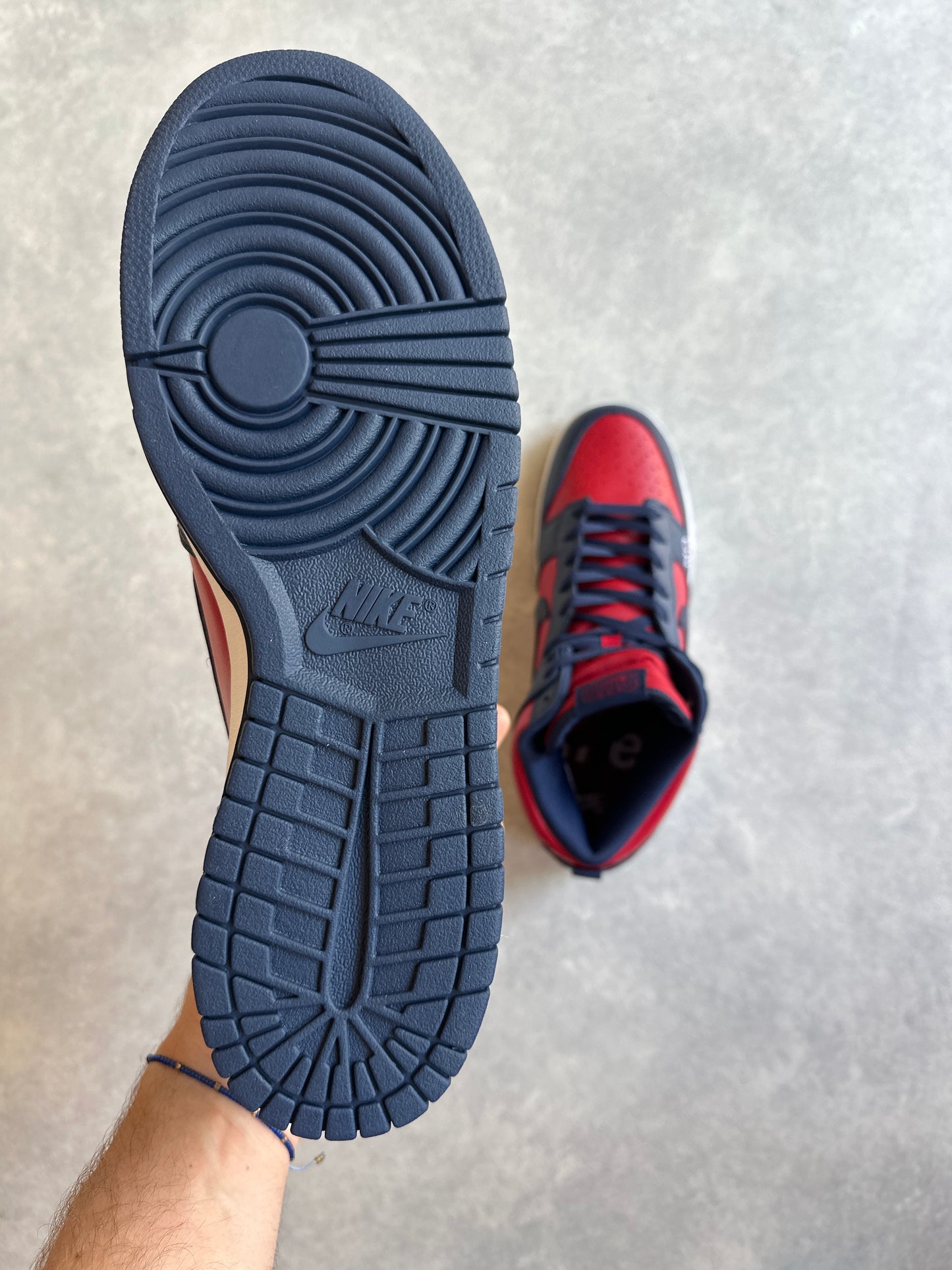 Nike x Supreme Dunk High SB By Any Means 46 Blue/red