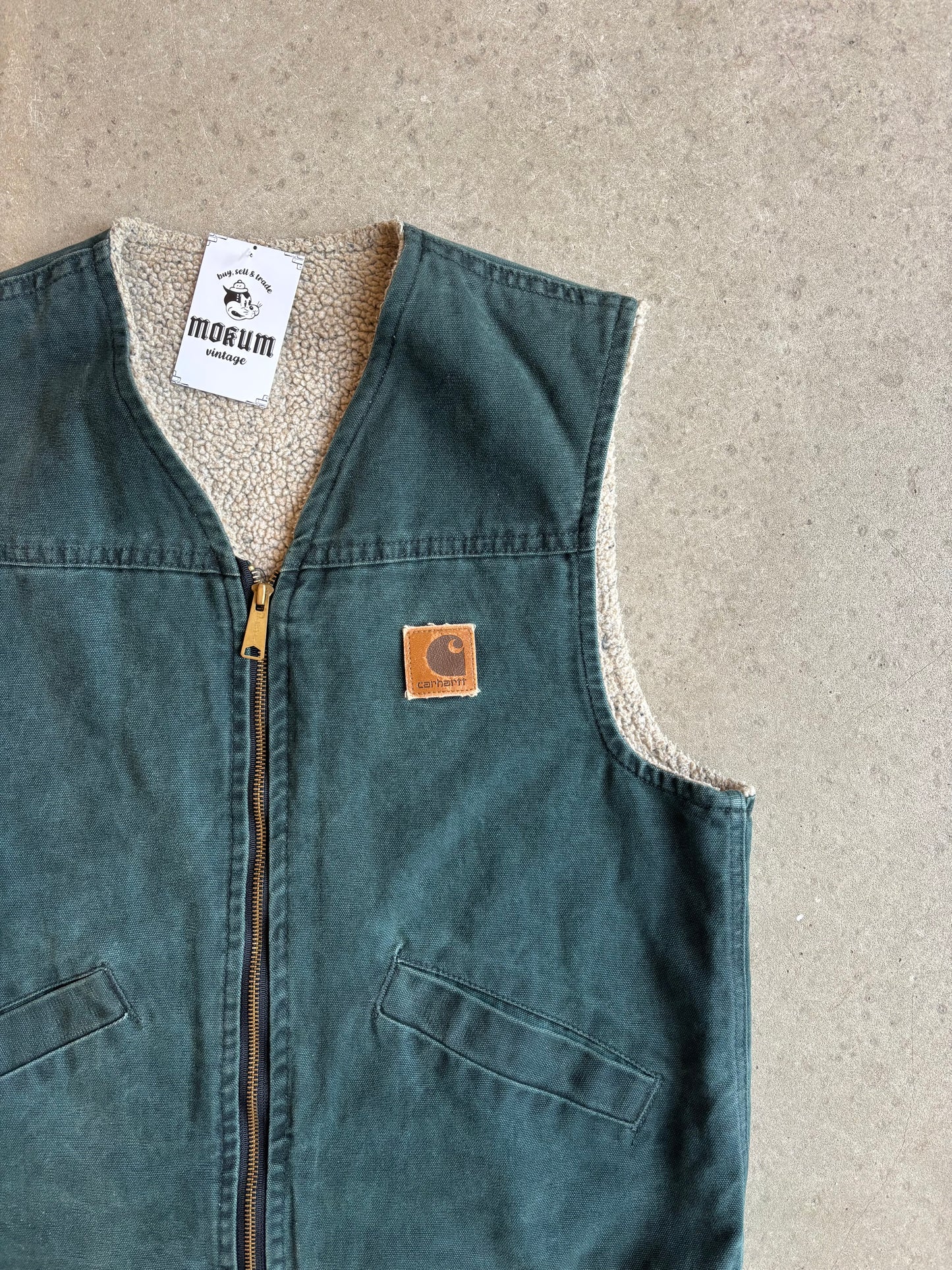 Carhartt Lined Vest Green M