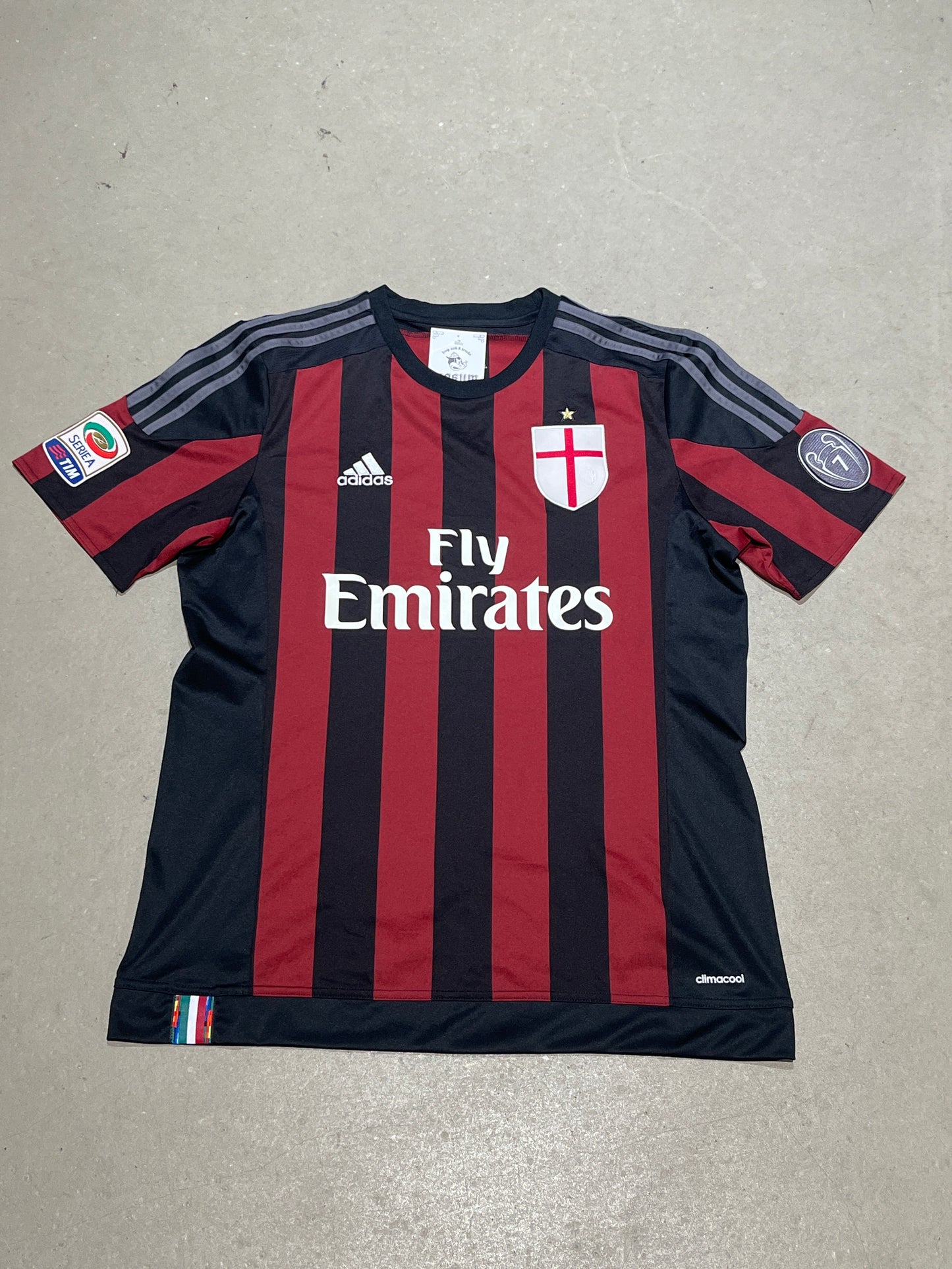 Adidas AC Milan Home Jersey 2015 Black L