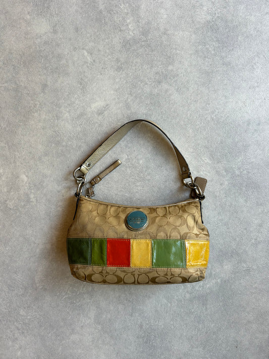 Coach Signature Rainbow Shoulder Bag