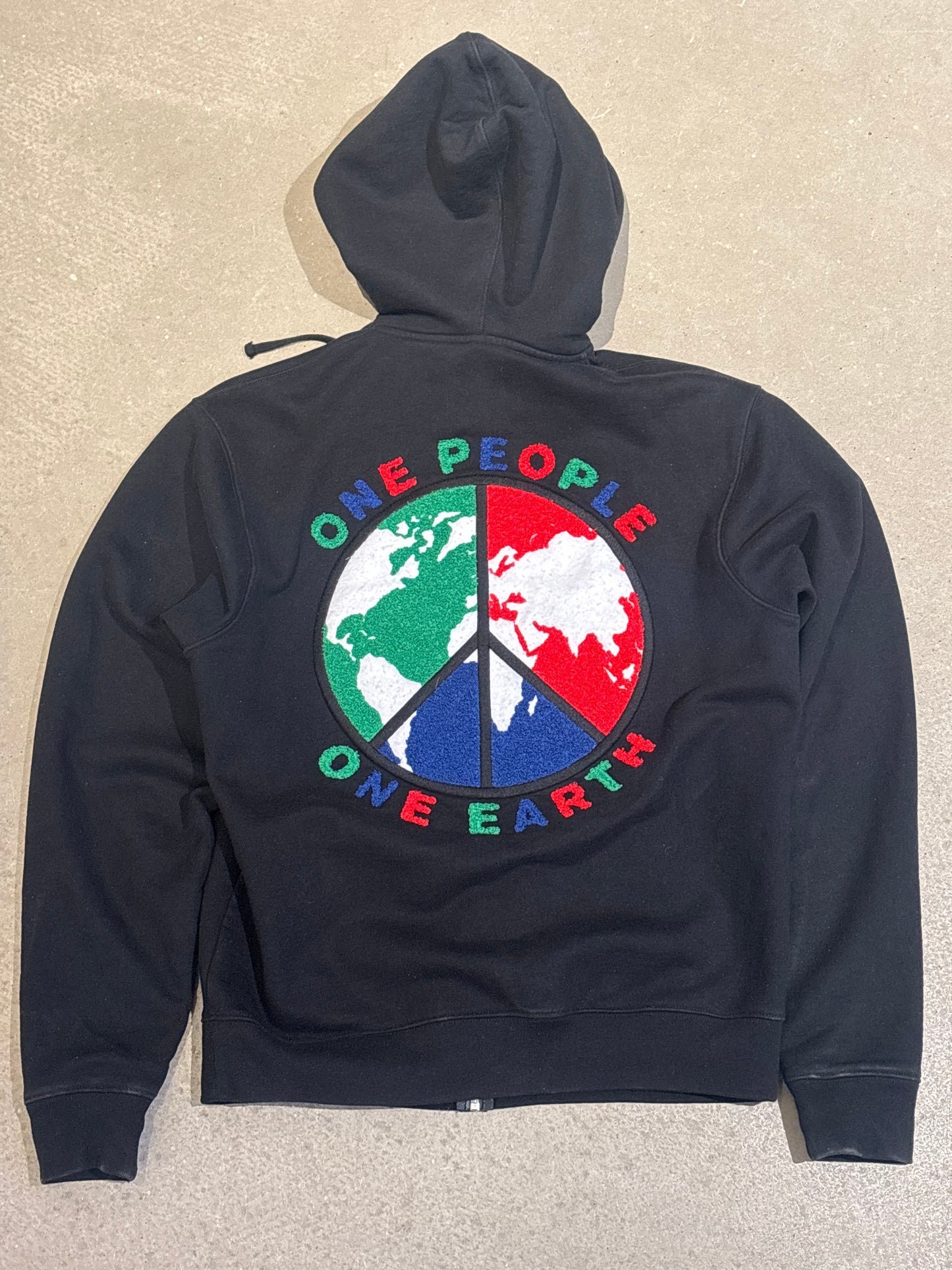 Patta Hoodie Black 'One People One Earth' Small