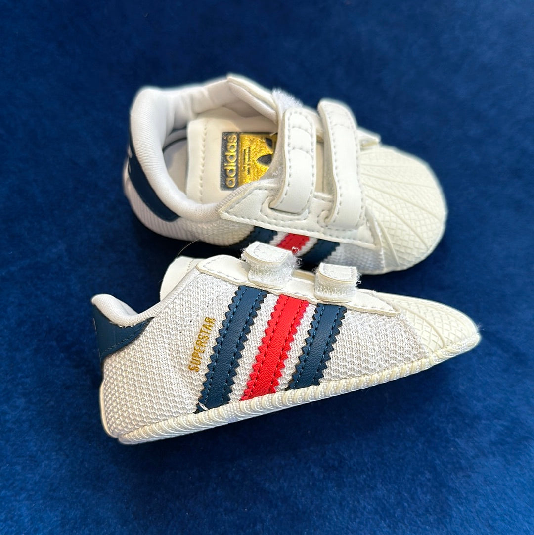 Adidas Baby Sneakers Red Blue Size 1