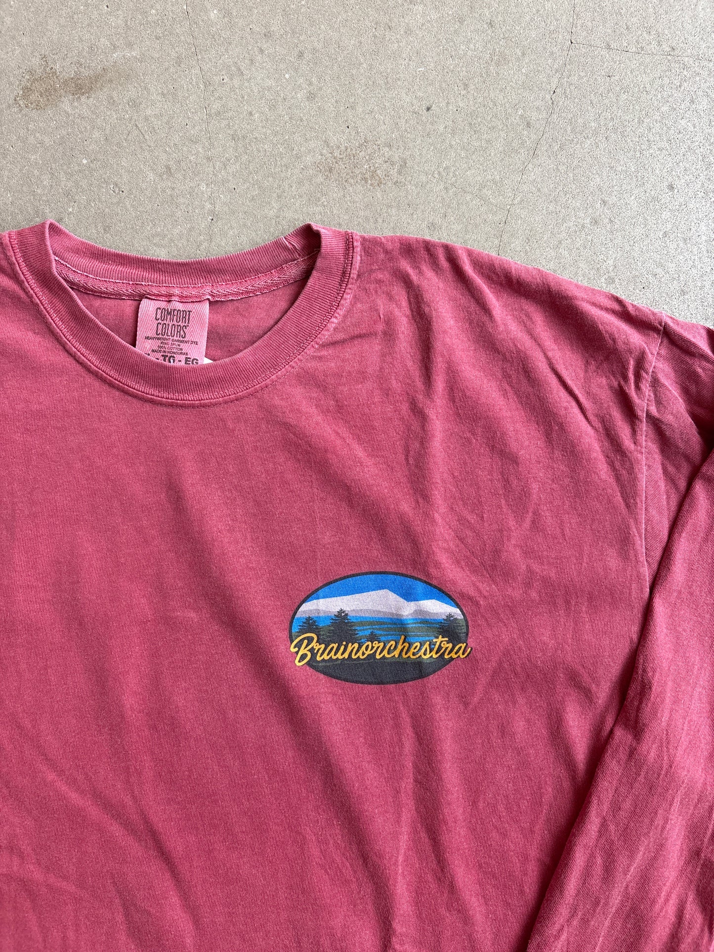 Comfort Colors Brainorchestra Longsleeve Tee Red XL