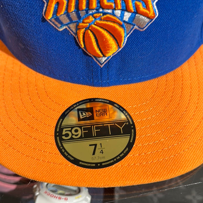 New Era Cap New York Knicks Orange Blue size 7 1/4