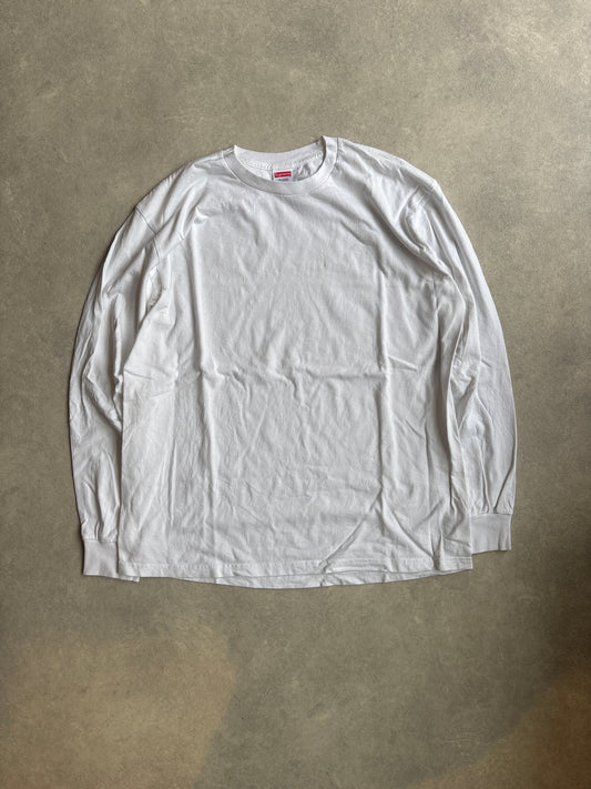 Supreme Black Longsleeve White Large