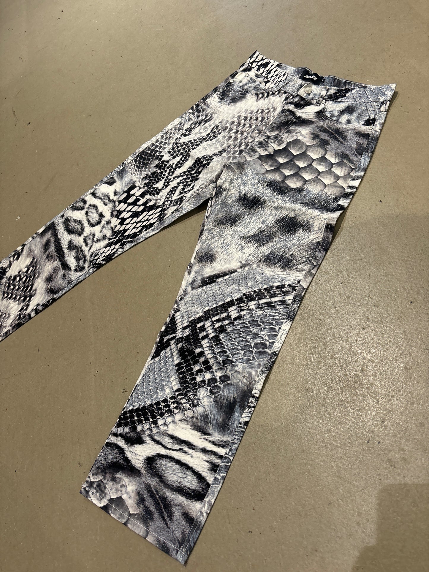 Palace Animal Print Jeans Grey 30