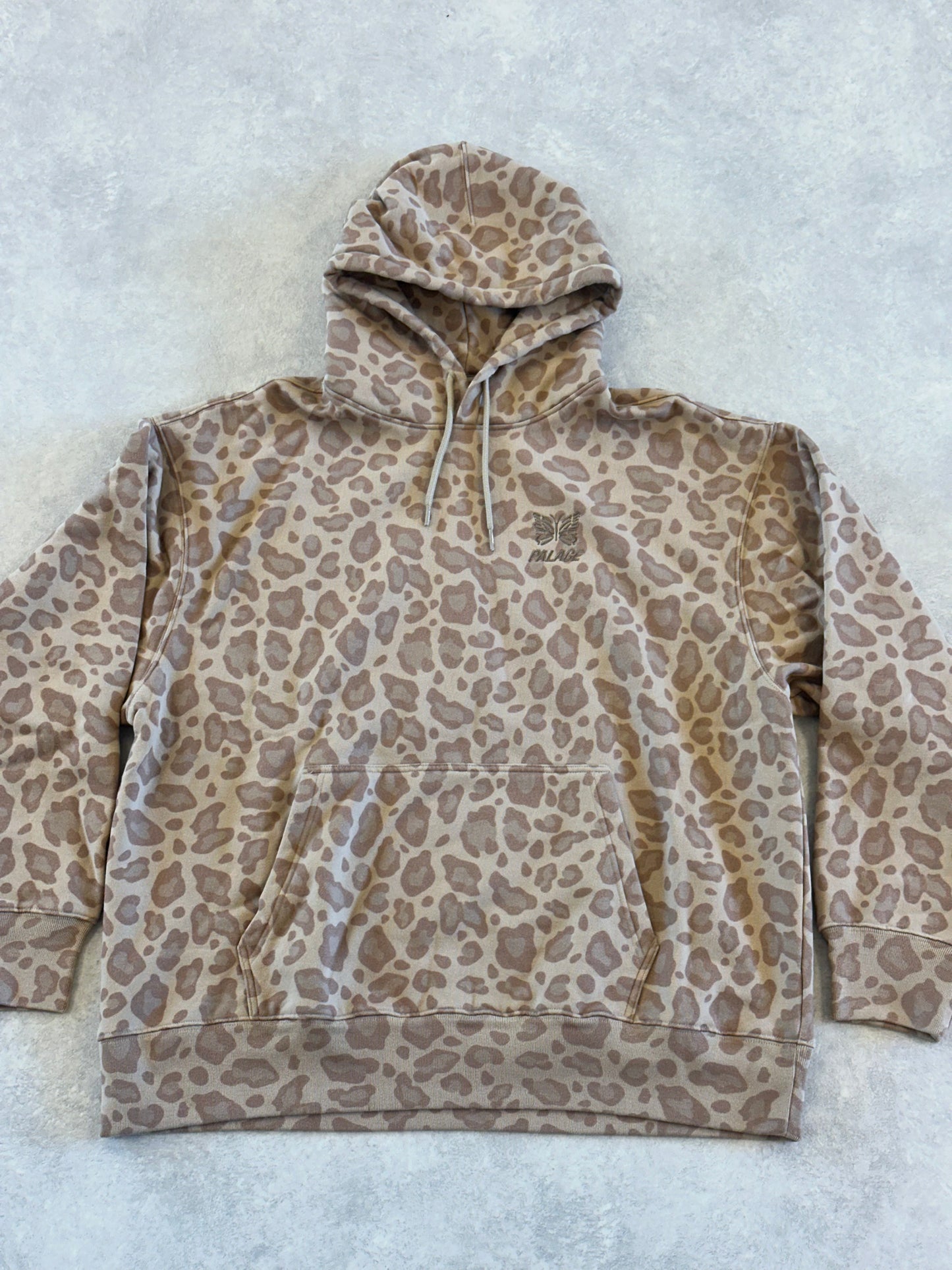 Palace x Needles Hood Sand XL